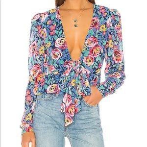 Lovers + Friends Sabina Floral Top S